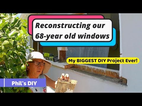 Reconstructing our 68 year old window!