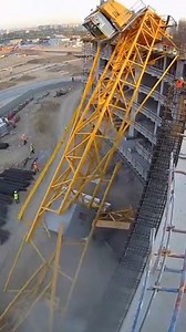 Massive Crane Collapse Rocks Construction Site Dubai, UAE — June 12, 2025 A construction project turned into a scene of devastation Wednesday afternoon when a massive tower crane buckled and collapsed onto the side of a rising apartment complex. The sudden failure sent shockwaves through the site, forcing dozens of workers to scramble for safety as thousands of pounds of steel came crashing down. Dramatic footage from a nearby worker's perspective shows the yellow crane’s base giving way, causin