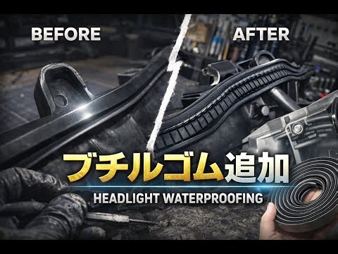 Headlight waterproofing | Adding butyl rubber completely prevents water leakage