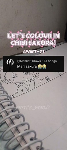 Chibi sakura haruno💝✨️[PART-7] #priti_draws #art #sakura #naruto #anime