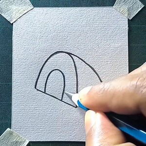 How to draw a tent | All About Art