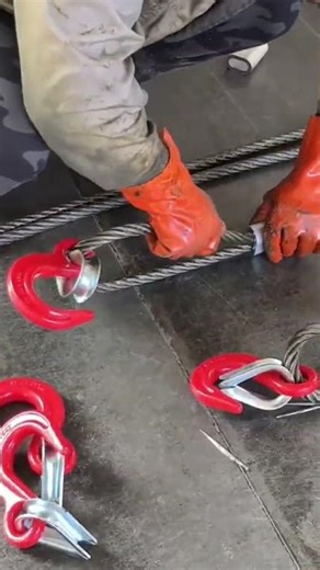 the process of installing red hangers and iron layers without using tools
