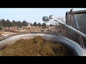Mixing Feed With a TMR Feed Mixer on a Wisconsin Dairy Farm