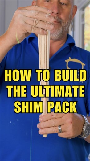 You are definitely going to want to save this for later. This is how you build the ultimate shim pack! | Home RenoVision DIY