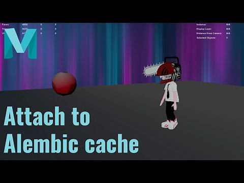 Attach object to alembic cache in Maya