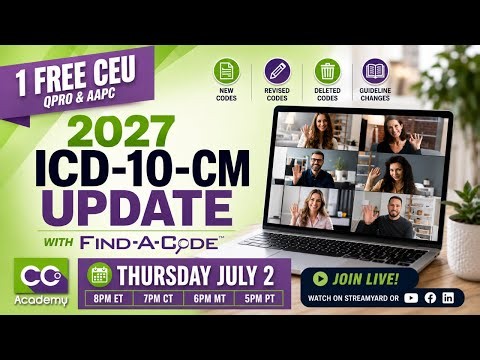 2027 ICD-10-CM Update with Find-A-Code