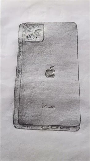 et's learn How to draw iPhone 16 Pro Max. #drawing