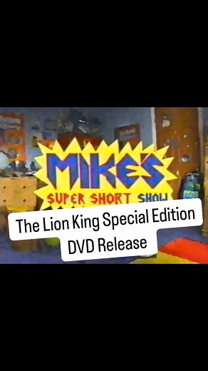 90’s Batcave on Instagram: "2003 Disney Channel: Mike’s Super Short Show: The Lion King Special Edition DVD Release. This clip covers the first release of The Lion King on DVD. Features some of the voice actors from The Lion King and @hilaryduff Also I think @khleothomas makes a brief appearance at the :25 second mark. So much nostalgia! #disneychannel #mikessupershortshow #thelionking #dvd #promo #2000s #2000sthrowback #2000snostalgia #2003"
