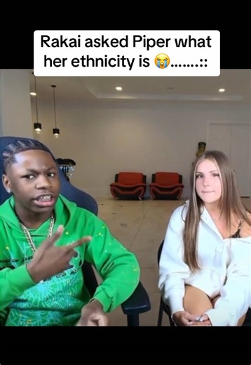 Rakai asked Piper what her ethnicity is 😭 @🎀Piper Rockelle🎀 #piperrockelle #rakai #streammoment #funnyclip #viralclip