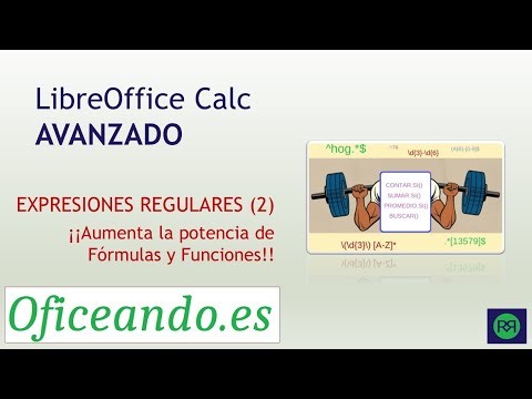 Expresiones Regulares con funciones. Comodines. Funciones más potentes.- LibreOffice Calc Avanzado