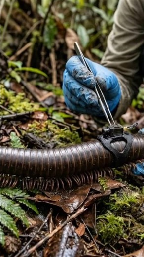 Micro-Camera Journey Through the Hidden World of a Millipede