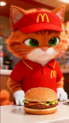 Purr-paring your order with purr-fection 🐾🍔