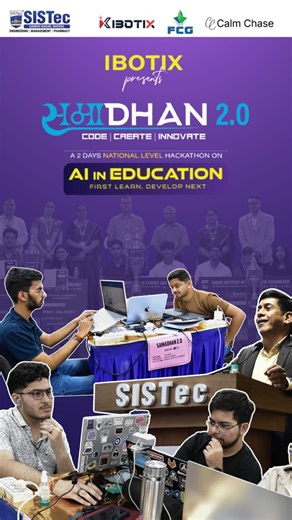 Bhopal City Update ● BCU on Instagram: "Samadhan 2.0 – A 2-Days National AI Innovation Hackathon Sagar Group of Institutions–SISTec, in collaboration with IBOTIX, FCG, and technical partner Calm Chase, successfully hosted Samadhan 2.0—a 2-day marathon of ideas, code, and breakthrough AI solutions. . . . #SISTec #samadhan2_0 #FutureOfAI #AIineducation #IBOTIX #FCG #CalmChase #CodeCreateConquer #36hourhackathon"