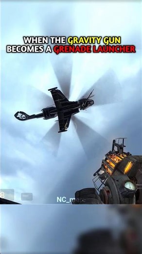 When The Gravity Gun Becomes A Grenade Launcher #shorts #halflife2