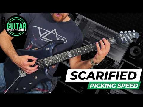 Paul Gilbert Scarified Riff - Alternate Picking Workout