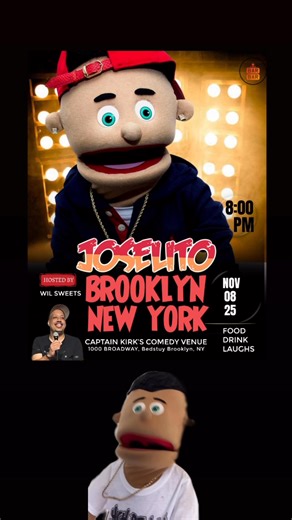Bedstuy Brooklyn, New York comedy show on Saturday November 8th at Captain Kirk’s Comedy Venue… click link for tickets 🎟️ info: https://www.eventbrite.com/o/brooklyn-basement-podcast-90160736993 | Joselito