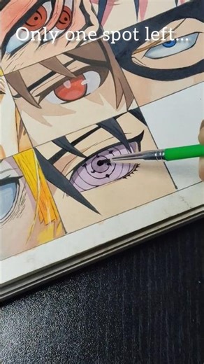 Anime Eye Drawing | Sasuke Uchiha Edition 🔥#anime #art #shorts