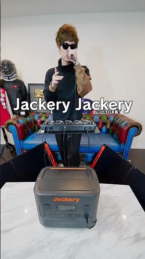 ポータブル電源でハモってみた。#shorts