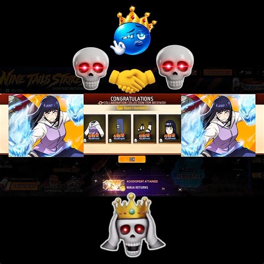😱 FREE FIRE X NARUTO | UNLOCKED HINATA BUNDLE 🤩❤️