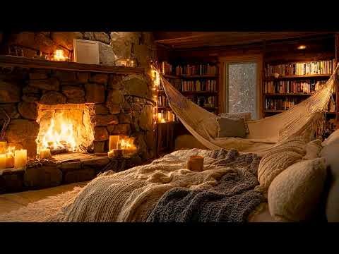 Cozy Fireplace ASMR 🕯️ Realistic Fireplace Burning Sounds for Meditation, Reading & Sleep