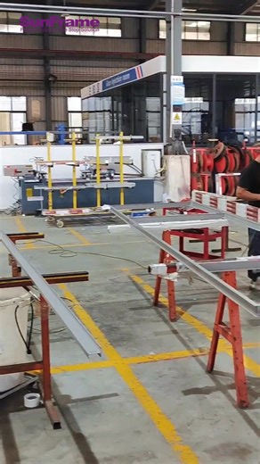 From Profiles to Frames: The Making of Skylight What looks like a simple frame is the result of careful assembly. Corner connectors bring strength, alignment ensures accuracy, and every joint builds toward a skylight vent ready for glazing. This is how SunFrame approaches façade engineering — precision in the details, reliability in the result. 👉 Discover more: https://sunframefacade.com/about-us/ #FacadeEngineering #AluminumFrames #SkylightVent #CurtainWall #ConstructionTechnology #SunFrame | 