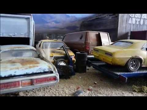 1/25 scale Junkyard diorama !