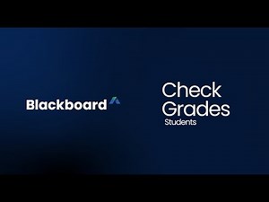 Check Grades in Blackboard