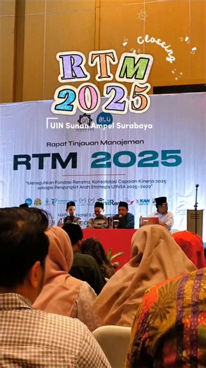 UIN Sunan Ampel Surabaya on Instagram: ""RTM digelar dalam rangka membangun keyakinan untuk menjemput masa depan. Data dan laporan yang tersaji selama RTM, menunjukkan bahwa capaian-capaian yang telah dilakukan unit kerja adalah modalitas penting meraih kinerja terbaik di masa yang akan datang." ::.Rektor UINSA, Prof. Akh. Muzakki, M.Ag., Grad.Dip.SEA., M.Phil., Ph.D. ✨✨✨ "Stronger Together Together Stronger" *** Ayo! Gapai masa depan terbaikmu bersama UIN Sunan Ampel Surabaya UINSA Surabaya Bui