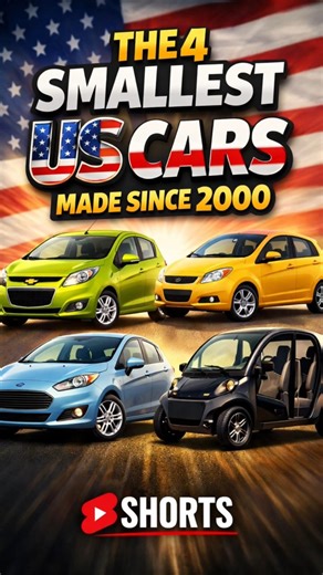 The 4 Smallest Cars Made in the USA 🇺🇸 (Since 2000)#shorts #cars #smallcars #uscars #carfacts #auto