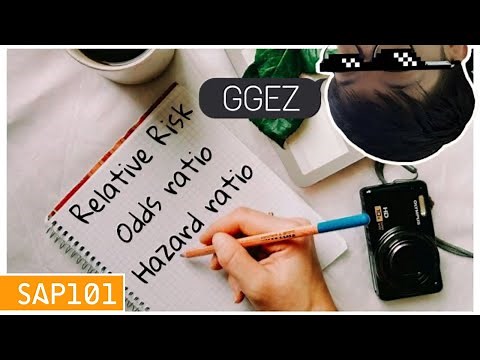 การอ่านและแปลผล Risk ratio, Odds ratio, และ Hazard ratio