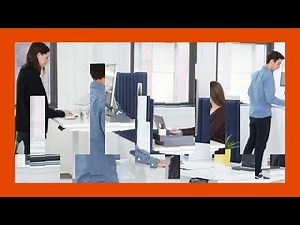 Ergonomic Adjustable Height Office Desks | Poppin