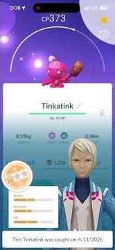 Community Day Shiny Tinkatink Encounter #2 plus Evolution into Shiny Tinkatuff in Pokémon Go