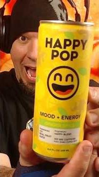 Happy Pop Ginger Spice Energy Drink Review