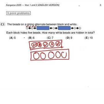 Kangaroo math exam 2025 #C1 #year 1and2 #level 1 and 2#kangaroo