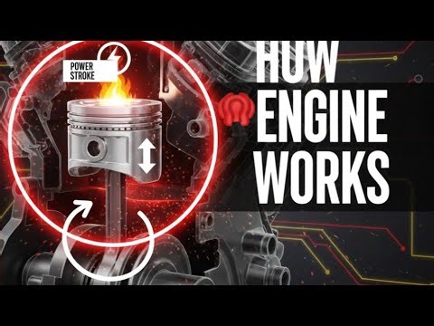 How Engine Works | 4 Stroke Car Engine Animation Explained