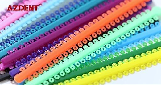 AZDENT Dental Orthodontic Ligature Ties O-rings Dental Ligature Ties