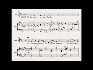 In Everything Give Thanks | Alto Part | Lyrics & Notes