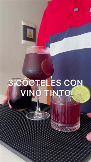 3 cócteles con vino tinto fáciles: Tinto de Verano, Kalimotxo y Vino Sour