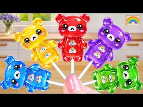 🐻 Lovely Rainbow Bear Jelly Recipe🌈 So Sweet Mini Fruit Jelly Decorating Recipe | Magic Cake