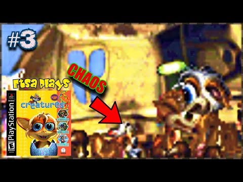 Creatures Gameplay and Commentary - PS1 - Chaos and Combat