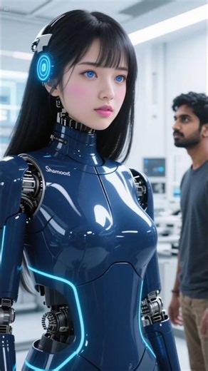 Beautiful female robot chest repairing😱🤖 #shorts #robot #technology #humanoid