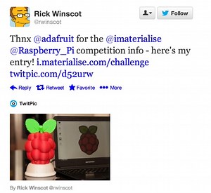 Raspberry Pi Sculpture RasPi Case from @rwinscot #3DThursday #3DPrinting #raspberrypi @Raspberry_Pi