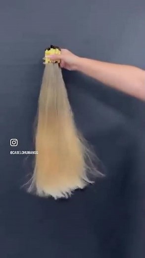Cabelo Humano Loiro Dourado 75cm: Qualidade e Seleção Minuciosa