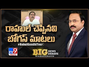 Big News Big Debate : రాహుల్ చెప్పినవి బోగస్ మాటలు : Errabelli Dayakar Rao - Rajinikanth TV9