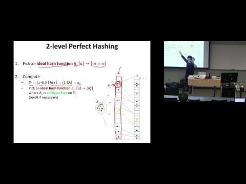 Lecture 5.2 Perfect hashing, Cuckoo hashing