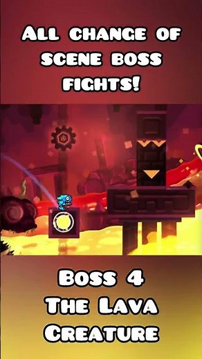 ALL boss fights in CHANGE OF SCENE // Geometry dash