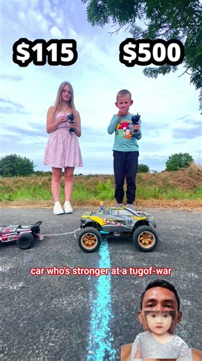 RC Car Tug of War Challenge 🚗💥 | Big vs Small Power #funny #shorts #funnyforkids