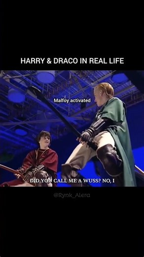 harry potter and malfoy in real life #harrypotter #dracomalfoy #wizardingworld