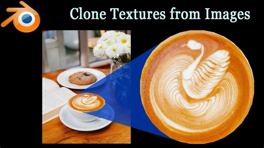 Quick Blender - Extract texture from real photo using clone texture - 227