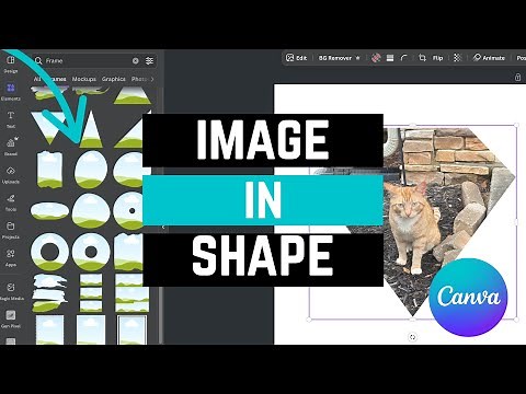 How to Insert Images into Custom Shapes in Canva | Step-by-Step Tutorial